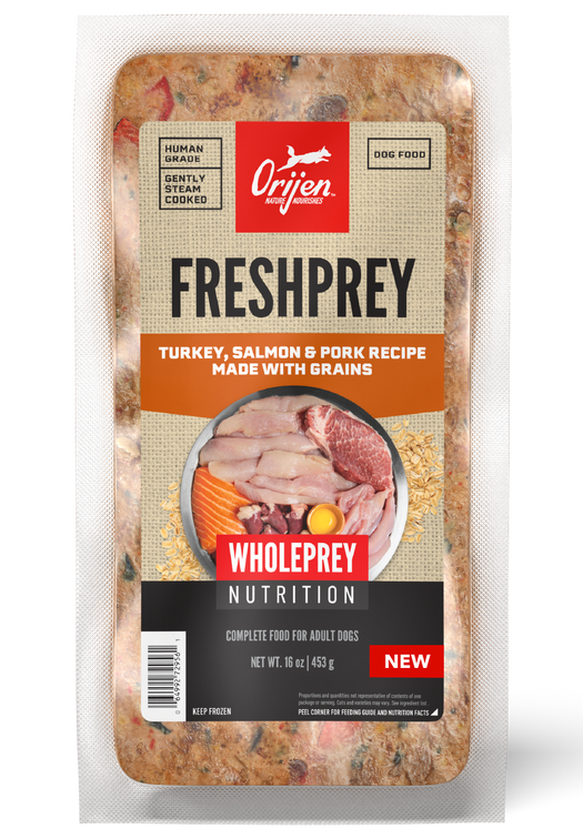 FreshPrey Turkey, Salmon & Pork Recipe With Grains